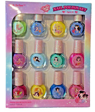 Kids Nail Polish Set   12 PCS Non-Toxic Water-Based Peel-Off Kit, Quick Dry, Gif