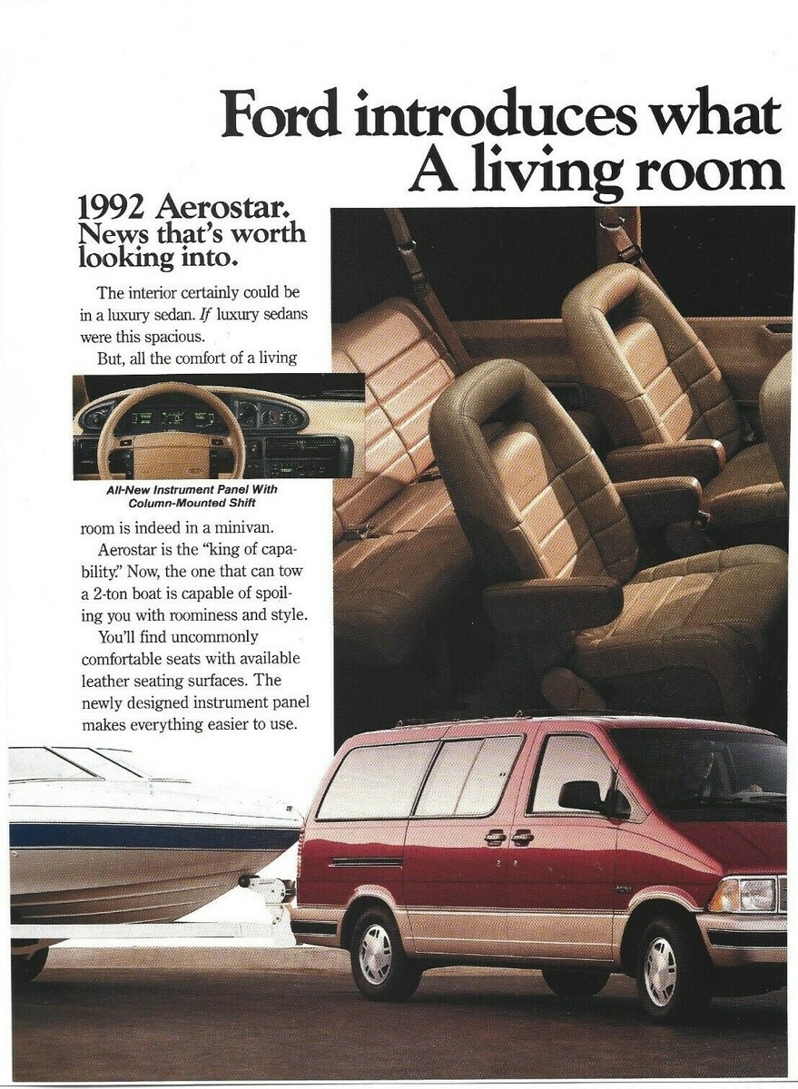 Ford Aerostar Print Ad, Ford Aerostar Magazine Ad, Ford Aerostar