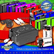 PetSafe Stubborn Dog Fence Collar PRF-275  2 Batteries 9-volt 