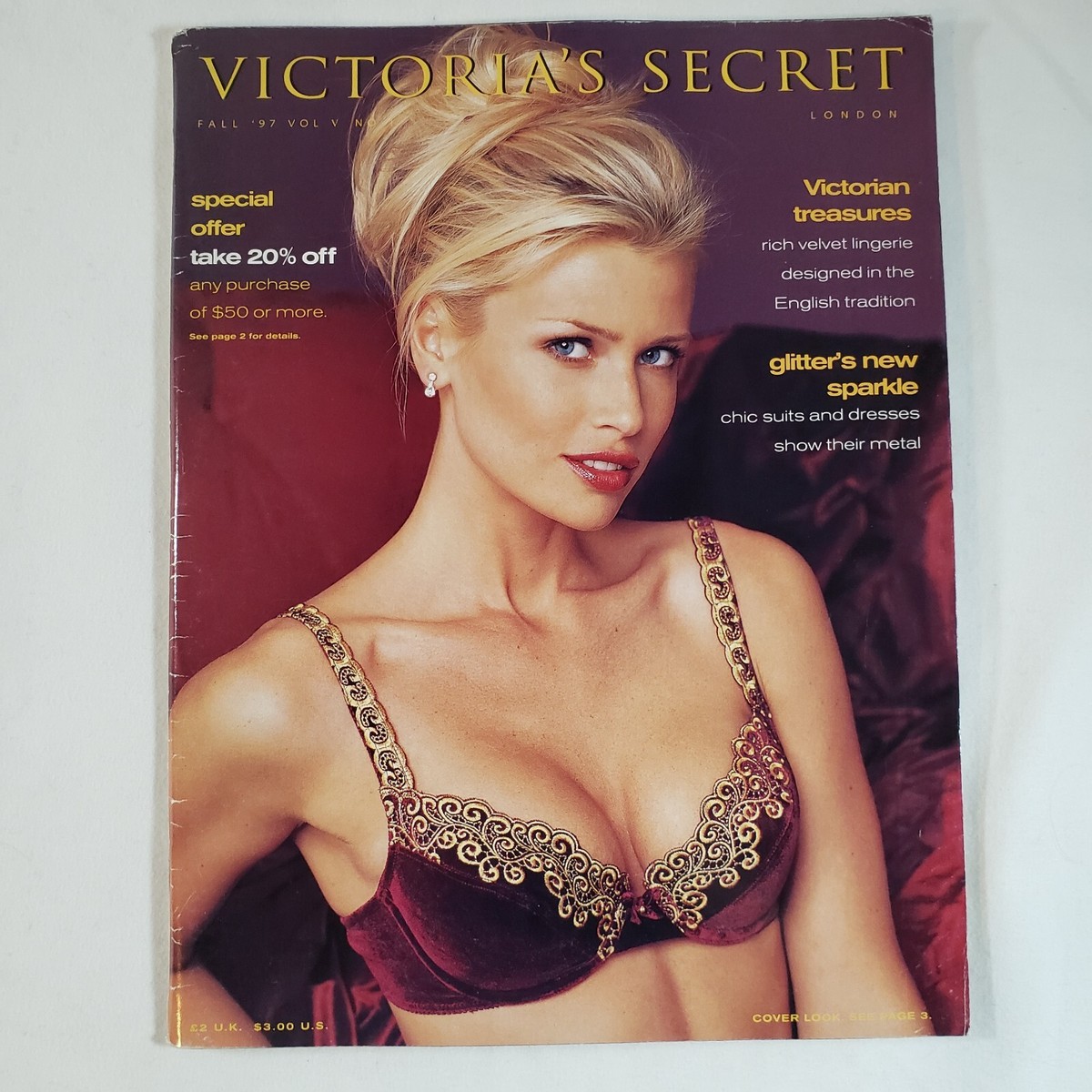 Victoria's Secret Catalog Fall 97 Vol V No 1 Daniela Pestova | eBay