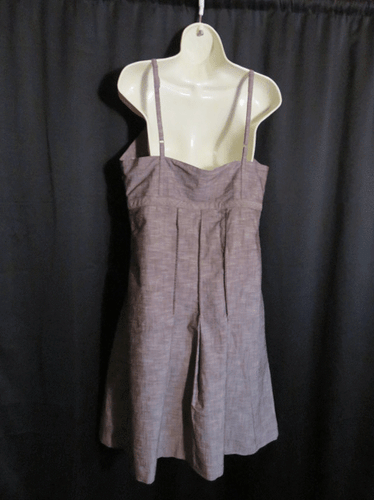 Vestido Matilda Jane Marrón Tostado Mezcla de Algodón Correas Ajustables Talla S Pequeño - Imagen 5 de 6