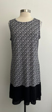 Michael Kors Sleeveless Paisley Print Plated Bottom Dress sz Large New NWT