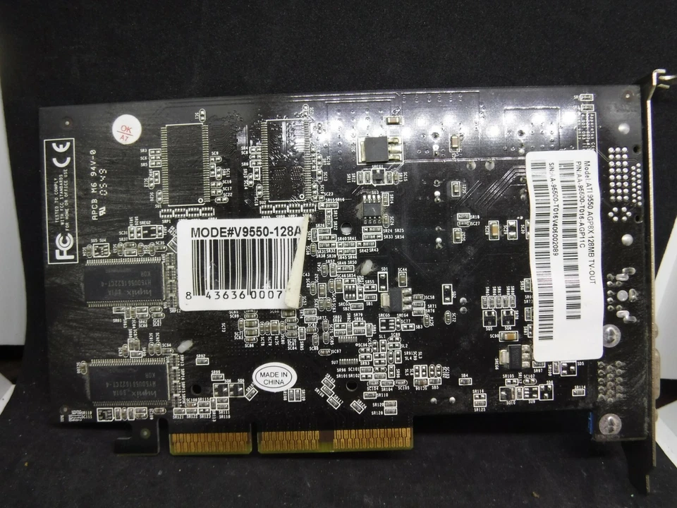 ATI Radeon 9550 AGP 128MB DDR VGA/DVI/TV-OUT PN-AA-95500-T016V406002089 - Image 3 of 3