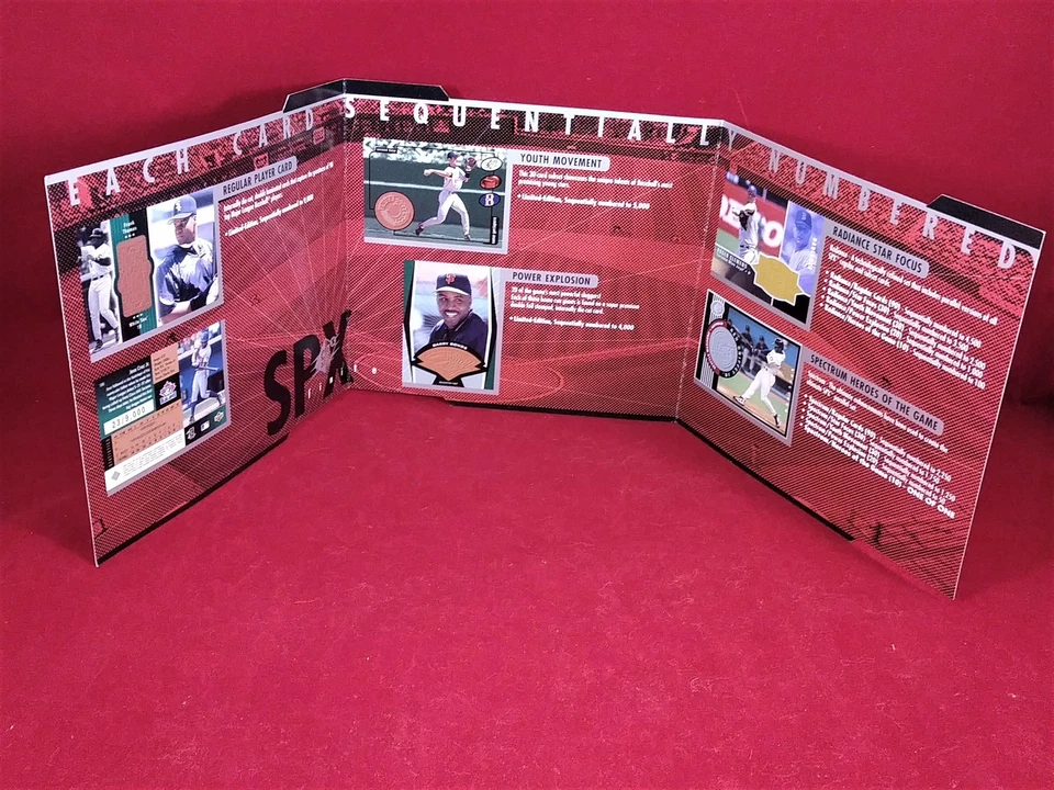 1998 Upper Deck SPX Finite Series One Publicidade Desdobrável Ken Griffesy Jr /5500 - Imagem 3 de 4