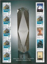 AUSTRALIA FILMS 2008 THE CASTLE SCARCE  MIN SHEET SELF-ADHESIVE MNH 3110B