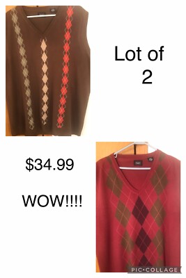 argyle sweater haggar sweater vest