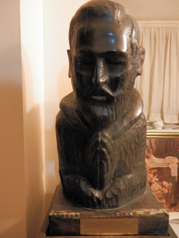 Padre Pio statue sculpture one of a kind 1980's Fr Alessio priest estate