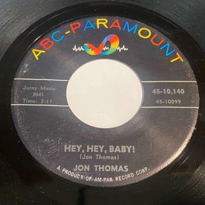 Joh Thomas: Hey, Hey, Baby! / Buffalo Blues 45 - ABC-Paramount