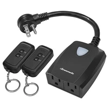 DEWENWILS Wireless Remote Control Outlet Switch Electrical Plug in Light Switch