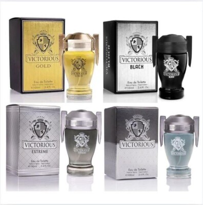 Victorious Cologne Lot Set 4 Bottles Aqua / Extreme / Victorious 3.4oz