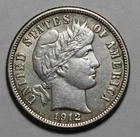1912 Barber Dime PH504