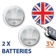 2 X BATTERIES FOR AUDI A1 A3 A4 A5 A7 A8 S3 S4 S5 RS3 RS4 RS5 RS6 KEY FOB CR2032