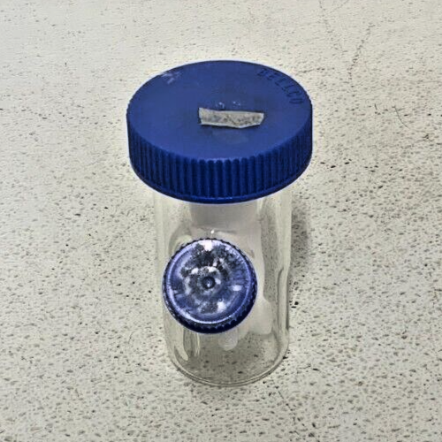 Lot of 2 Bellco 100mL Mixing Glass Lab Spinner Flasks Double Sidearm U-Carrier - Picture 3 of 8