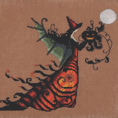 Electra Kit Cross Stitch Chart Fabric Beads Nora Corbett NC219 Mirabilia Designs