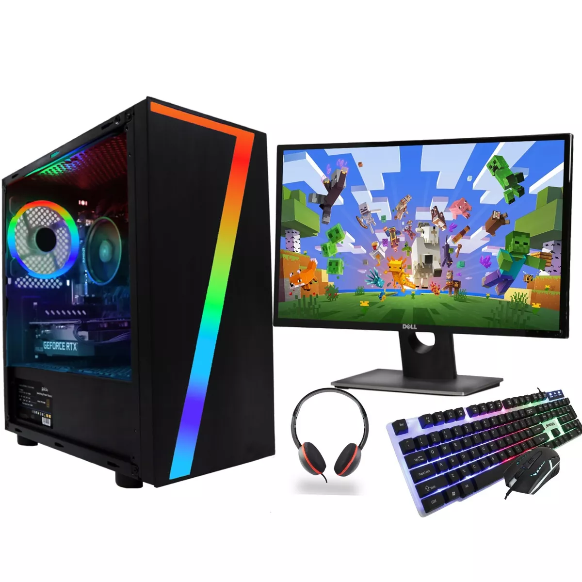 Gaming PC Quad Core i5 Gaming PC Bundle 8GB RAM 1TB HDD Nvidia GT 710  Windows 10