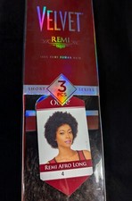 100 REMI HUMAN HAIR 3 PCS AFRO SERIES 4 MEDUIM BROWN 