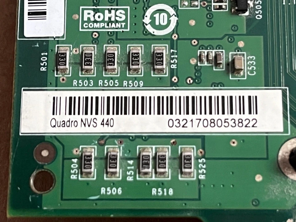 HP 464577-001 nVidia Quadro NVS440 256MB Dual DMS59 Video Card Tested Free Ship! - Image 4 of 4