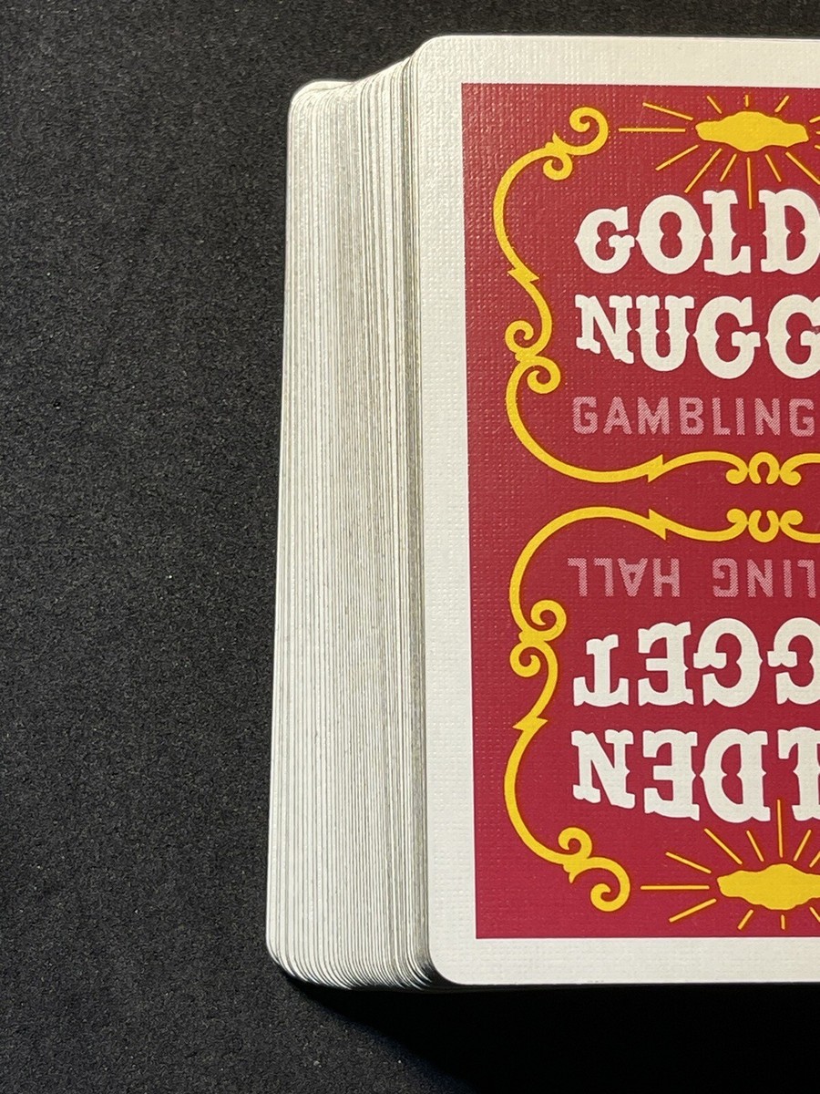 1st Gen 1962 Red Golden Nugget & Tax Stamp Poker Playing Cards