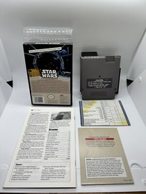 Star Wars Nintendo NES Complete CIB W/ Extremely Rare Hint Book Guide Near Mint!