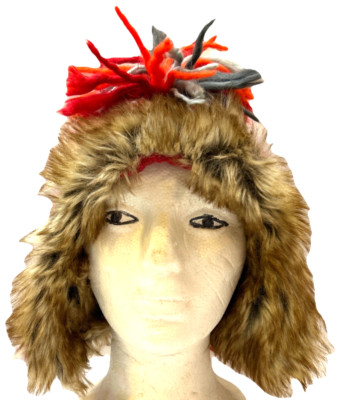 Gap Kids Crazy Fringe Winter Knit Trapper Cap Hat Mohawk Cute Toddler