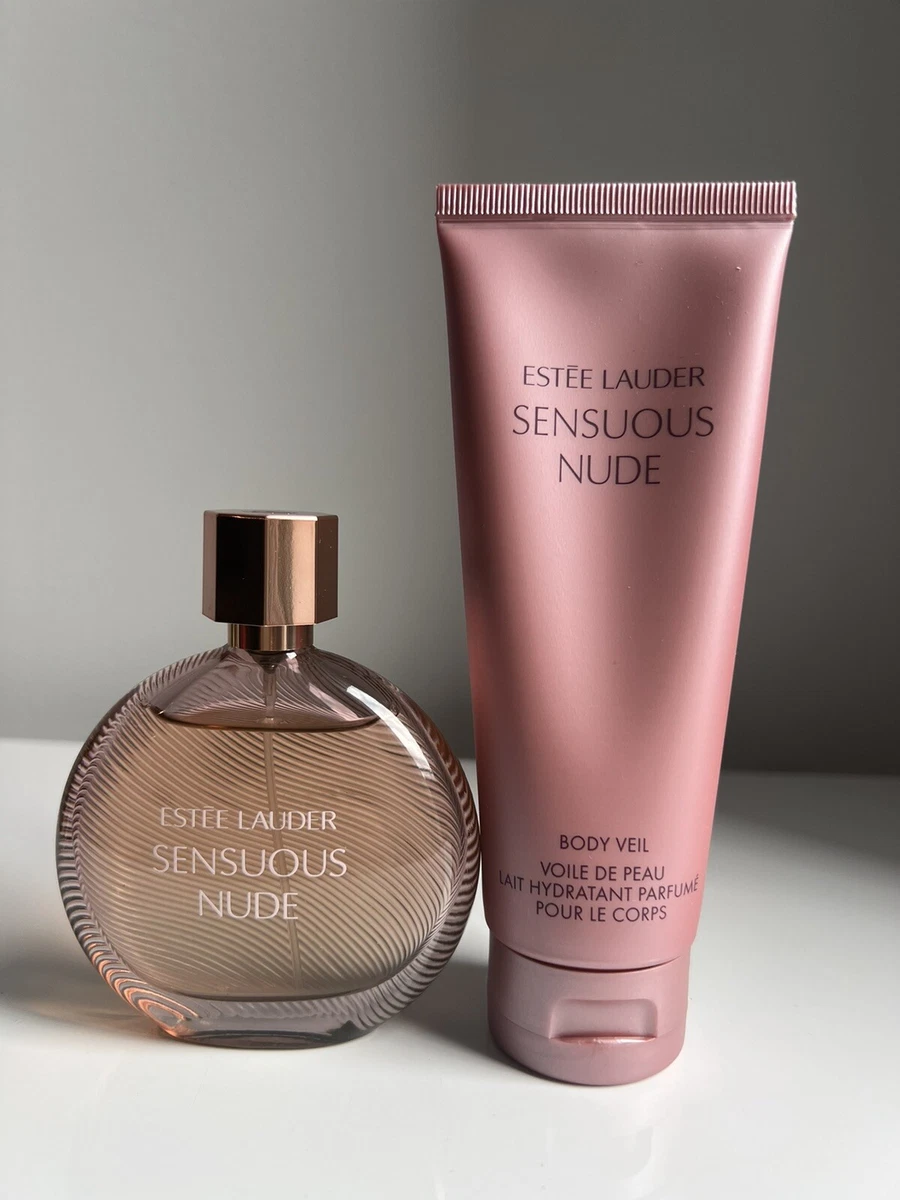 Est e Lauder Sensuous Nude Perfume 50ml 1.7oz Body lotion 50 ml 3.4 Oz Set Rare