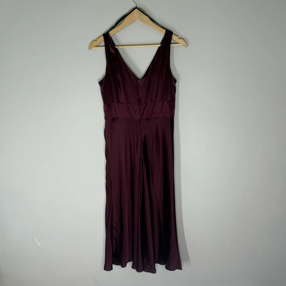 Vintage Donna Rocco 100% Silk Evening Holiday Party Dress Midi Sz 8 90s Y2K - Image 4 of 4