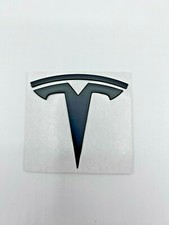 Tesla MODELO 3 Tapa Trasera Maletero Emblema T Insignia NEGRO MATE Logo Actualización OEM