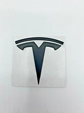 Tesla MODEL 3 Rear Lid Trunk Emblem T Badge MATTE BLACK Logo OEM Upgrade