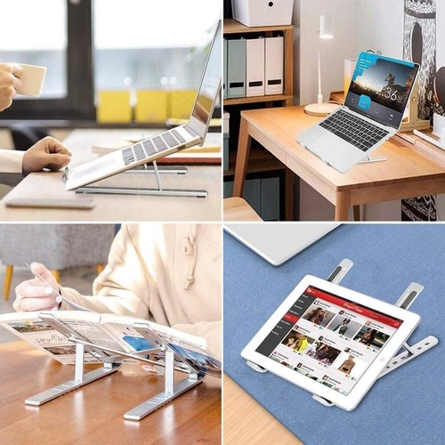 Portable Laptop Stand Adjustable Holder For iPad MacBook Air HP, Tablet Notebook - Picture 7 of 7