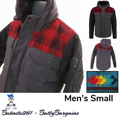 NEW Moose Knuckles Mens Coat Buffalo Plaid Taylor Quilted Down Hooded FREE SHIP