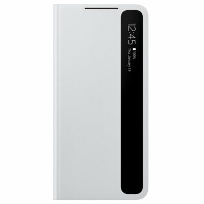 Original Samsung Clear View Cover EF-ZG996 für Galaxy S21+ Plus Grau Light Gray