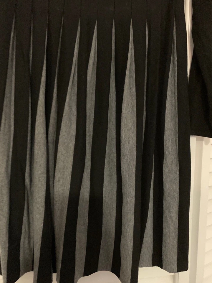 Vestido Boutique Sister Sam Niñas Talla 6x Negro y Gris Rayas Suave Elástico  Foto 3 de 4