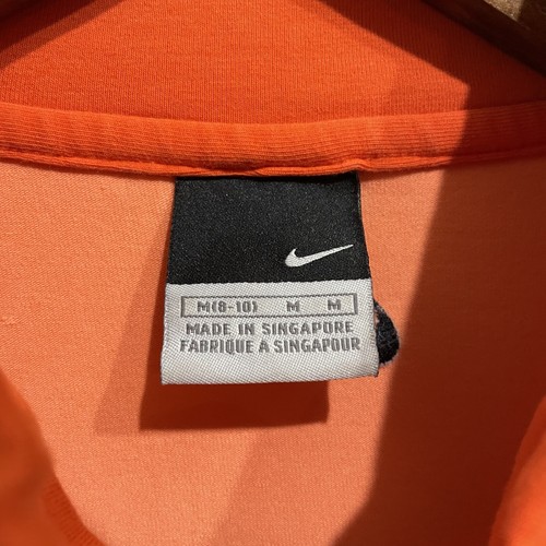 Nike Youth Girls Full Zip Track Jacket Orange Classic Script Logo Medium (8-10) - Picture 5 of 6