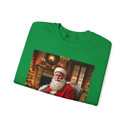 Cozy Santa Crewneck Sweatshirt, Holiday Fashion, Christmas Gift, Unisex Apparel, - Picture 4 of 41