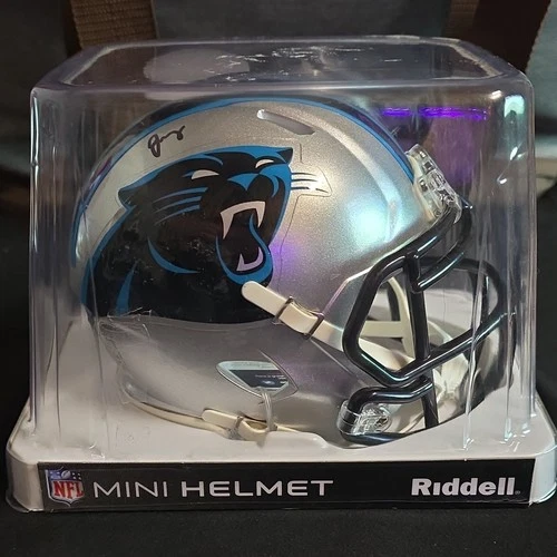 Jonathan Mingo Speed Mini Helmet Carolina  Panthers  Signed Fanatics Authentic