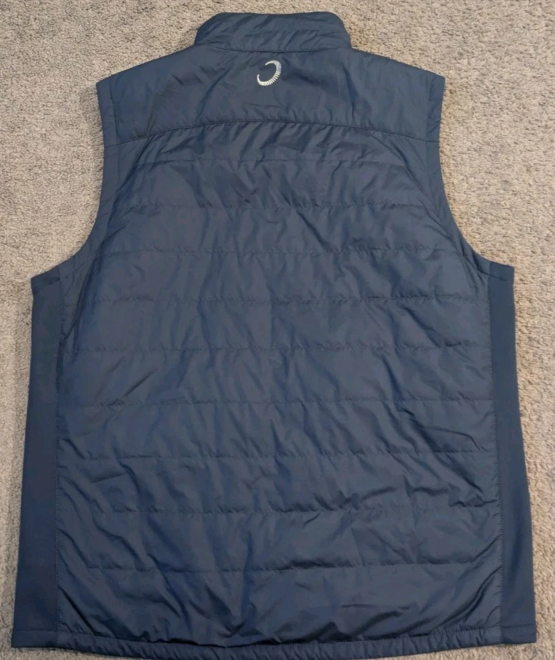 Chaleco de golf Zero Restriction Primaloft híbrido ligero cremallera completa azul para hombre XL Foto 3 de 4