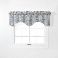 Renaissance Home Fashion Doris Lined Scalloped Valance with Cording, 55" x 17"