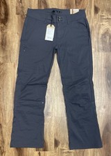 Prana Halle Stretch Roll Up Hiking Gray Pants short inseam 30  Women  s Sz 10 NWT