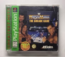 WWF WrestleMania: The Arcade Game Sony PlayStation 1 GH Complete CIB Tested