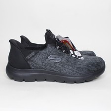 Skechers Hands Free Swift Fit Memory Foam Sneaker Black Women's Size 9 Wide New