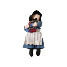 Vintage Folk Art Handmade Faceless Amish Cloth Girl Doll