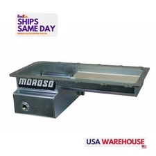 Moroso 20573, One Zinc Steel 7Qt Oil Pan - Fits Ford 5.0L Coyote Front Sump Rr 