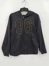 Under Armour Youth Boys Jacket Size Large Black Green 96 Hooded Full Zip Pockets