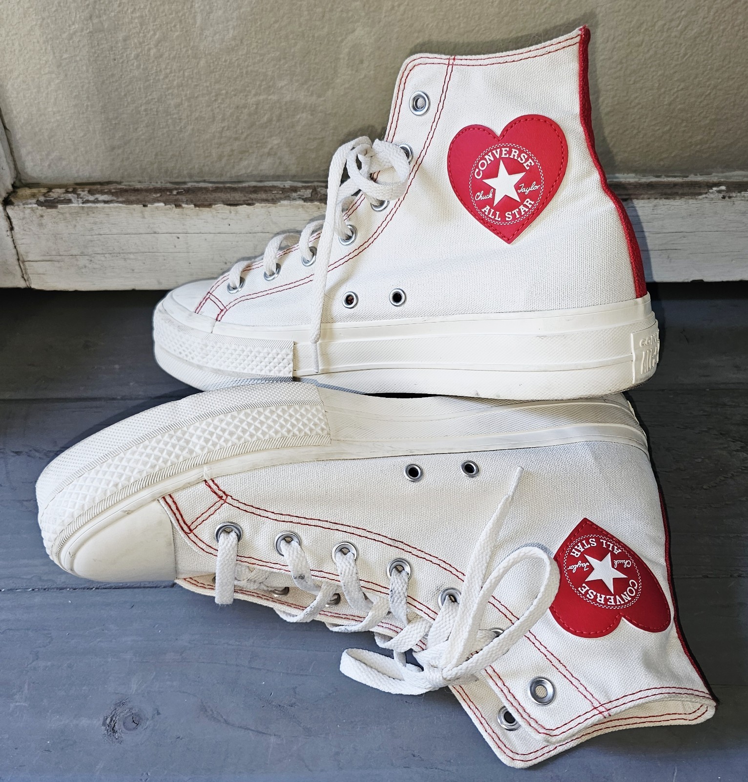 Converse M 8.5 W 10.5 All Star Lift Platform High Top Chuck Taylor Sneaker