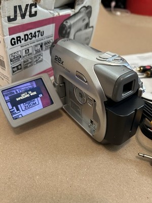 JVC GR-D347U Digital Video Camera 28x Optical Zoom/Manual/battery/no Charger
