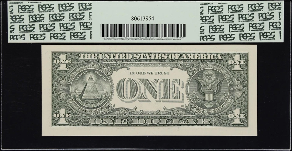 01011011 - TRUE BINARY - PCGS 64  RICKEY COLLECTION SERIES - DECIMAL #091 - RCTB - Image 2 of 2