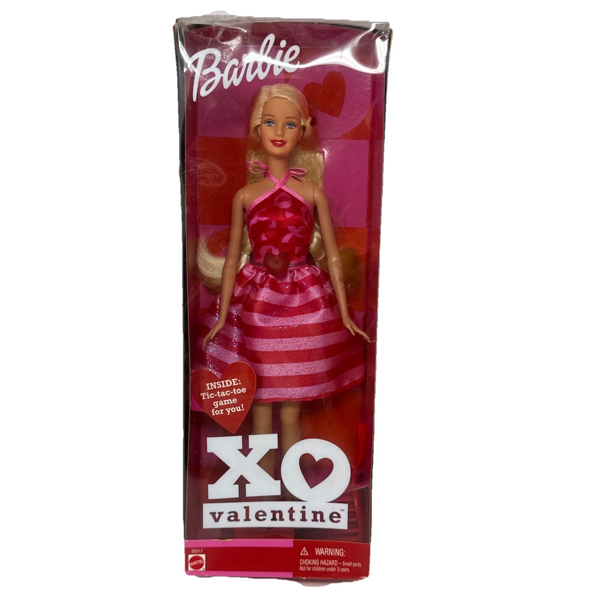 2002 Vtg Barbie XO Valentine Mattel #55517 Barbie Doll New In Box