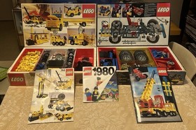Vintage LEGO Lot 1980 Technic #8860 Basic #744 Motor Box Manuals Incomplete