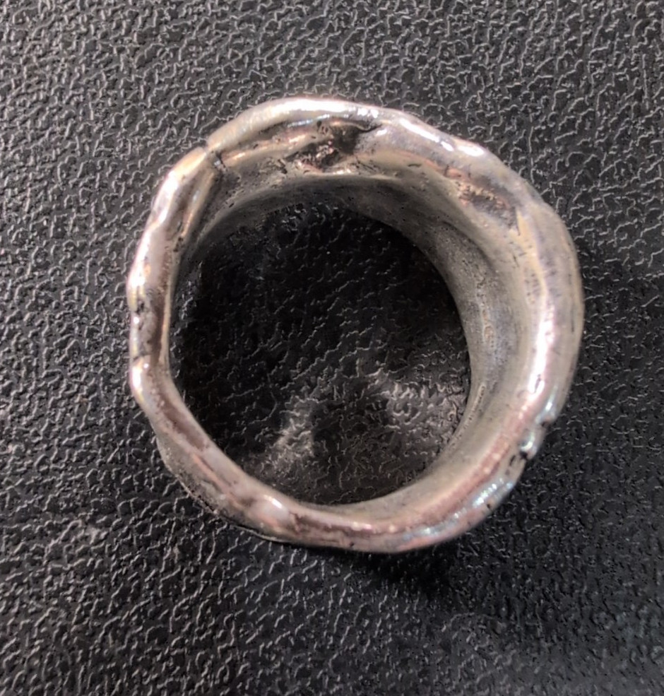 Artisan Style Artistic Ring Script "Love" 10mm Ba… - image 7