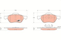 Bremsbelagsatz Scheibenbremse Cotec TRW GDB1540 FüR Renault Laguna BG0 KG0 2 16V